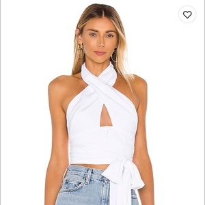 Super down Jennifer wrap top